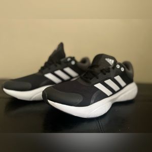 Adidas Women's Black and White Sneakers